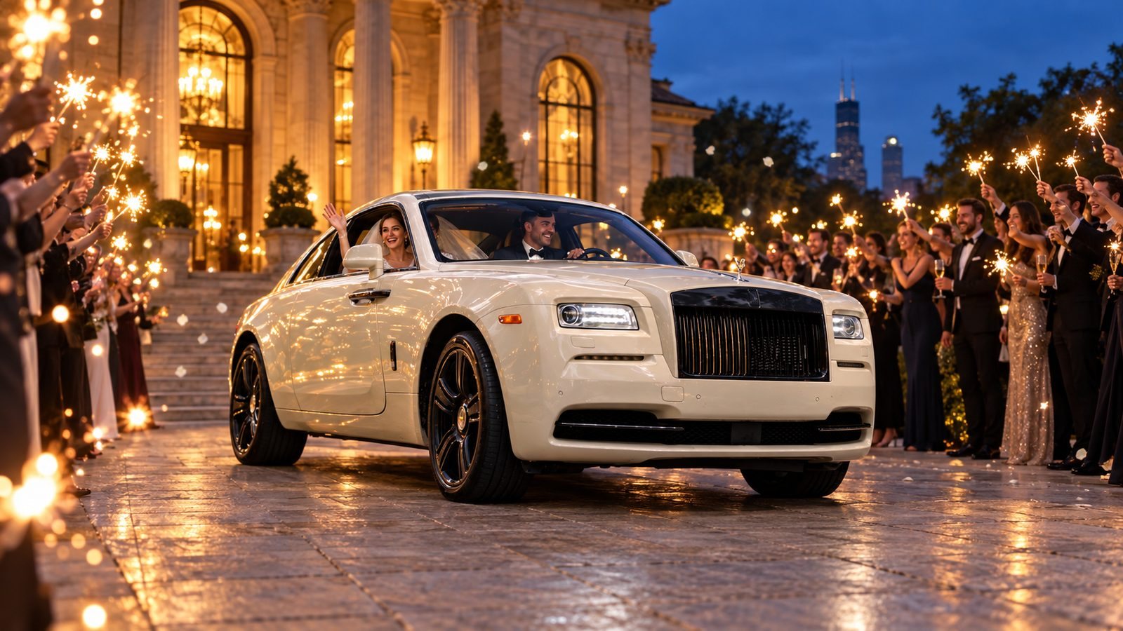 Prom with a car from Lambo Chicago