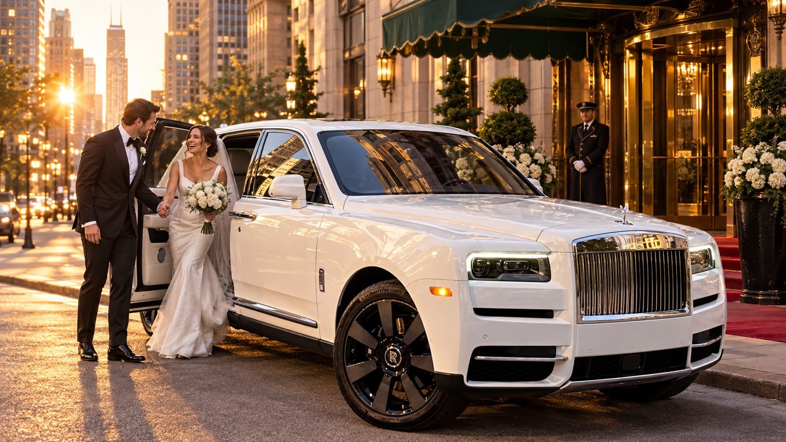 Weddings with a car from Lambo Chicago