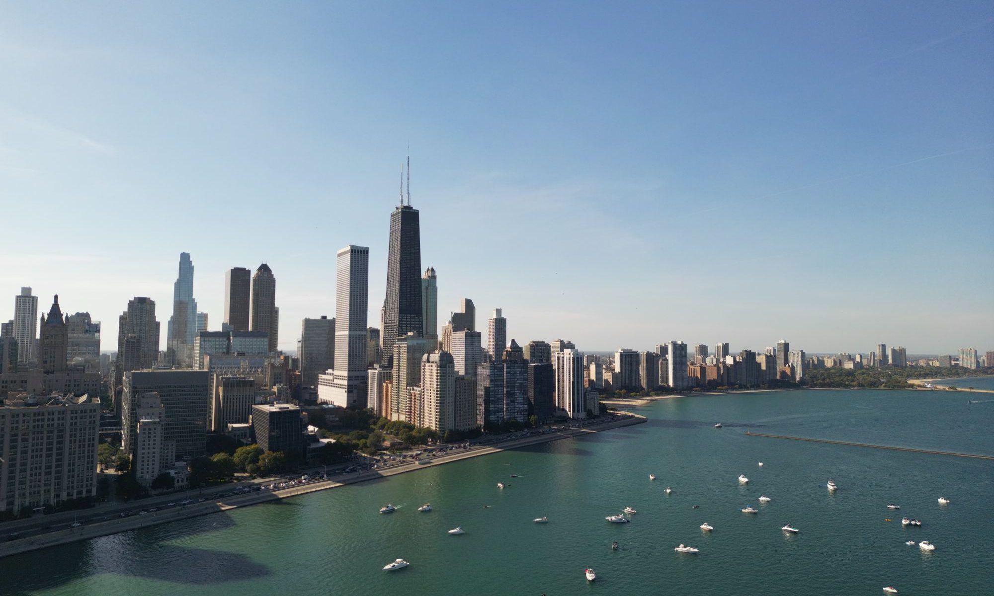Chicago, seen from the lake and the river